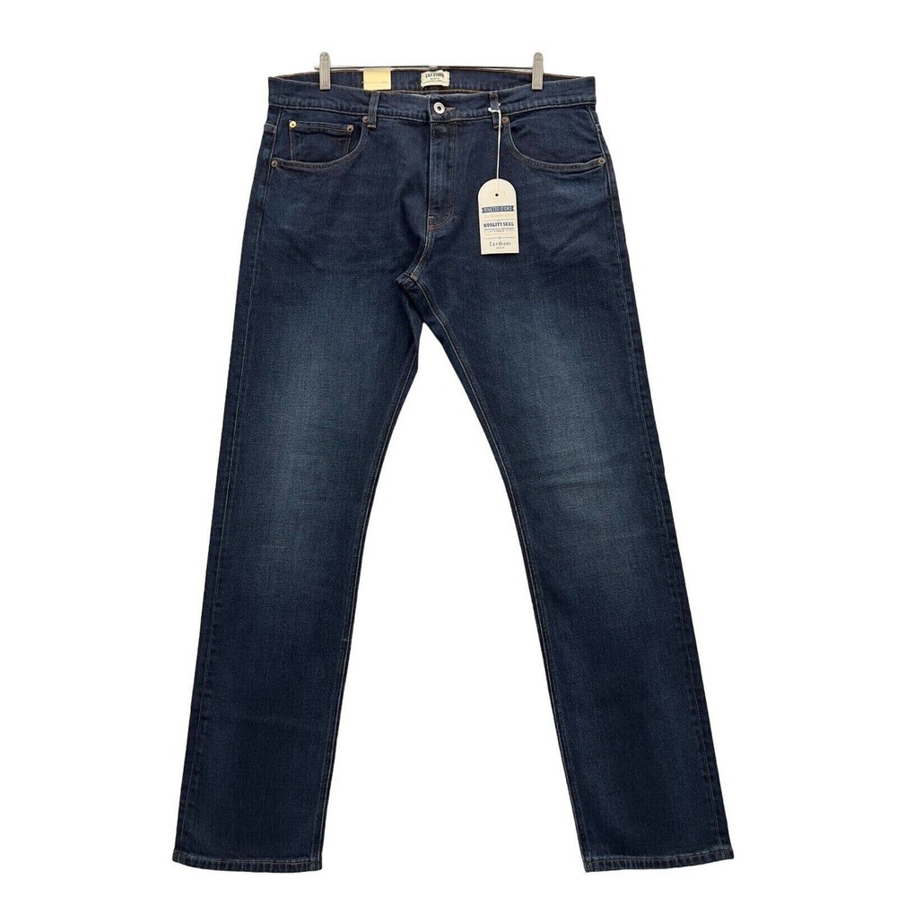 NEW C.O.F. STUDIO Mens M1 Slim True Worn Wash Blue Jeans Size 38 NWT 0042
